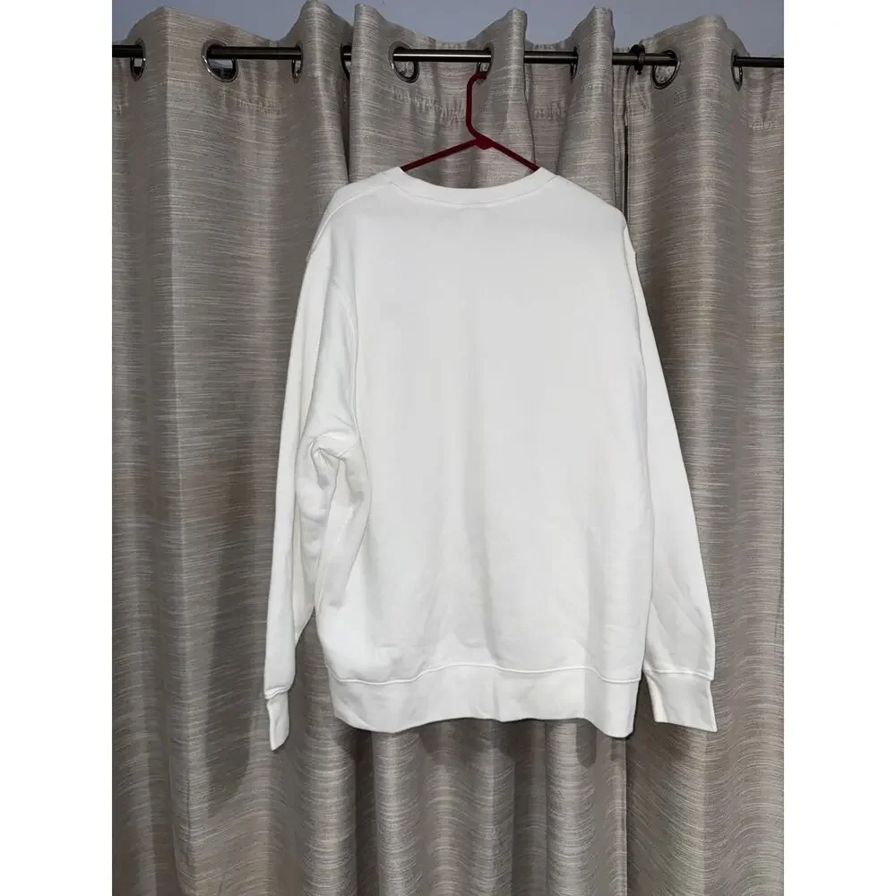 Nike Club Fleece Crewneck White Sweatshirt Men's XXL - NEW